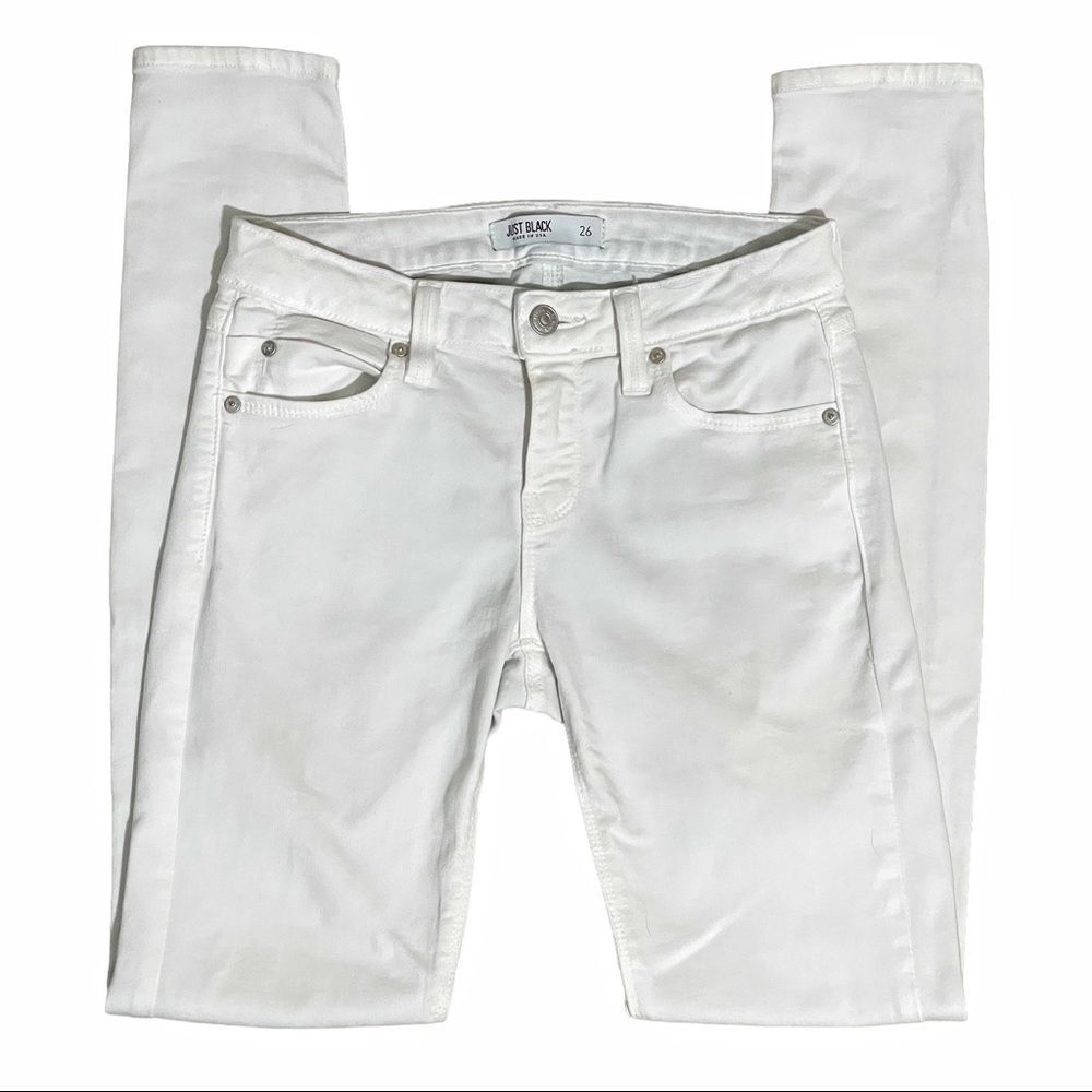 Just Black Classic 5-Pocket Women's Jeans Size 26 | White | NWOT